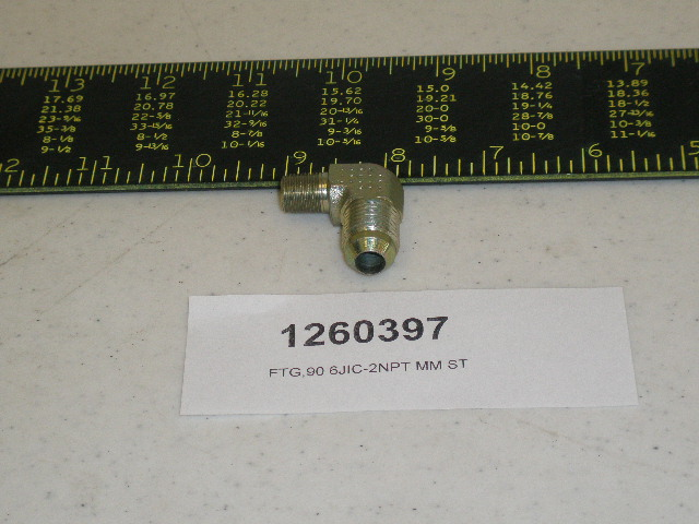 McNeilus 1260397 – Fitting, 90 6JIC-2NPT Male-to-Male Straight
