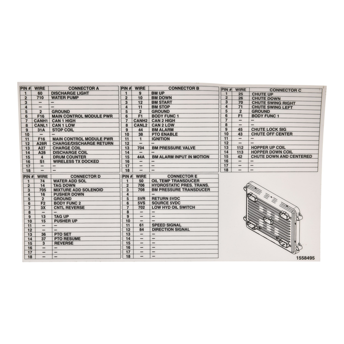 McNeilus 1558495 – Decal, Body Module, Mixer