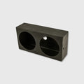 715067 | Con-Tech Manufacturing | BOX - LIGHT, TWO HOLE, BLACK PLASTIC