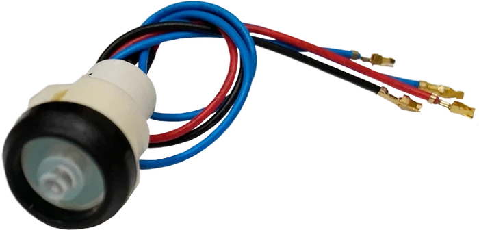 715682 | Con-Tech Manufacturing | SWITCH - PUSH - ELITE JOYSTICK, DISCHARGE - RED LED, V1/V2