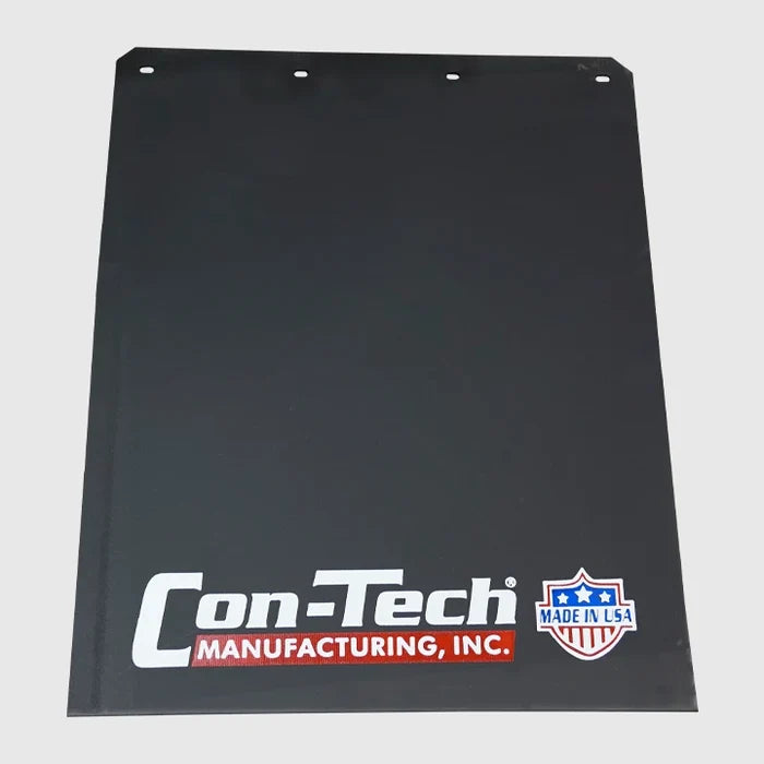 730064 | Con-Tech Manufacturing | Mud Flap - Black 24 X 30, Ctm Logo