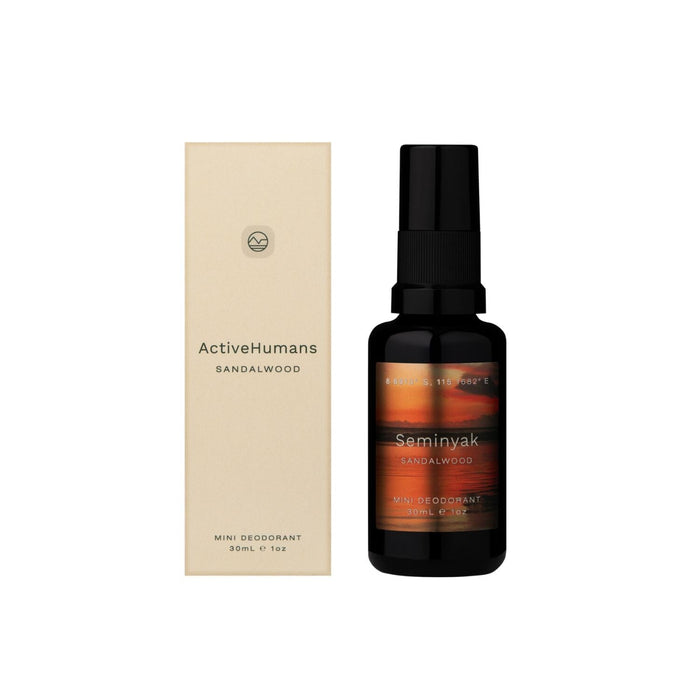 Active Humans Spray Deodorant - Sandalwood (30ml) Deodorants & Antiperspirants Active Humans