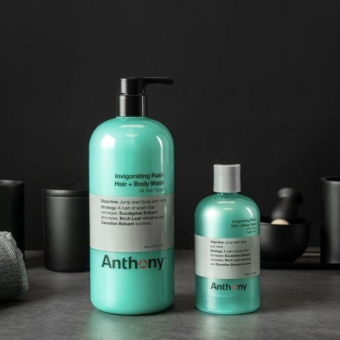 Anthony Logistics Invigorating Rush Hair & Body Wash (Size Options) Shower Gels & Washes Anthony Logistics