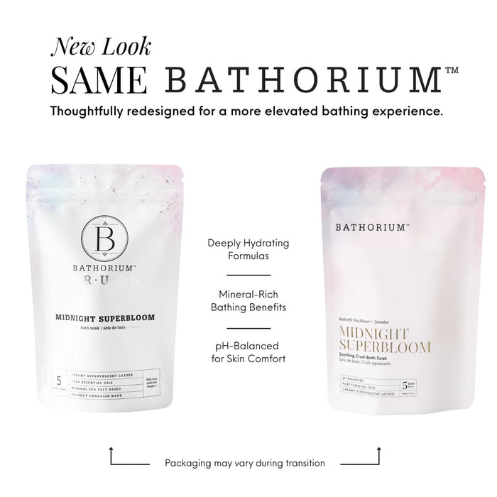 Bathorium Crush Relaxing Bath Soak - Midnight Superbloom (Size Options) Bath Salt / Soaks Bathorium