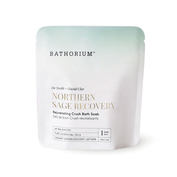 Bathorium Crush Relaxing Bath Soak - Northern Sage Recovery (Size Options) Bath Salt / Soaks Bathorium 120g (1 bath)