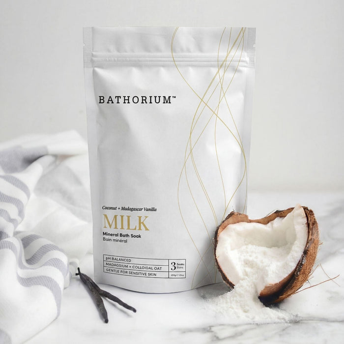 Bathorium Milk Coconut + Vanilla Mineral Bath Soak (650g) Bath Salt / Soaks Bathorium