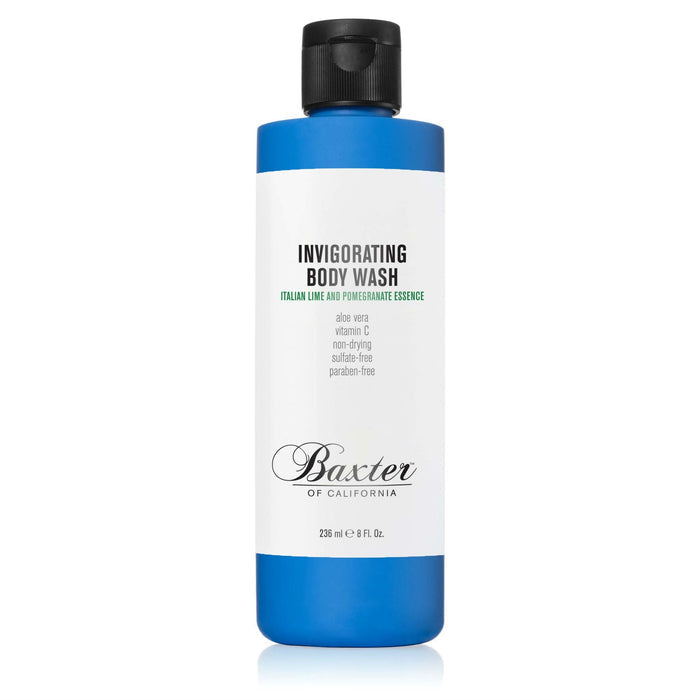 Baxter of California Invigorating Body Wash - Italian Lime & Pomegranate (Size Options) Shower Gels & Washes Baxter Of California 236ml
