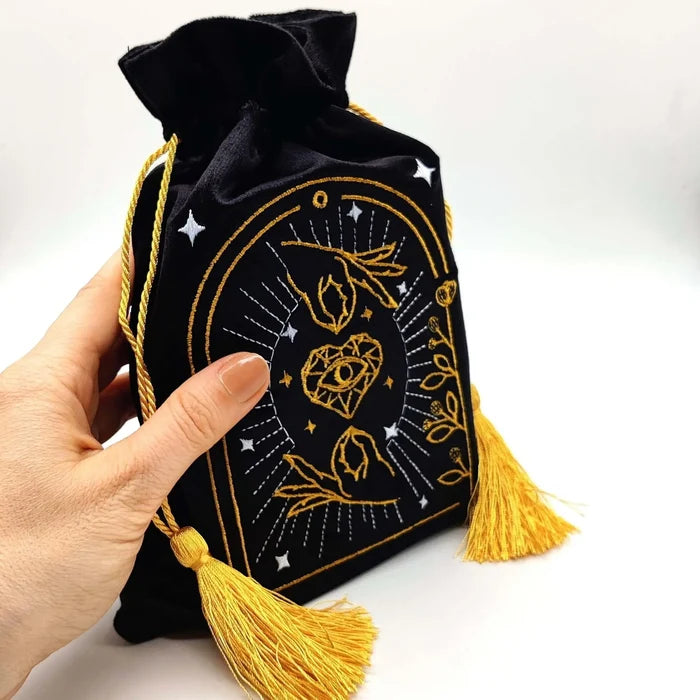 Black Drawstring Pouch