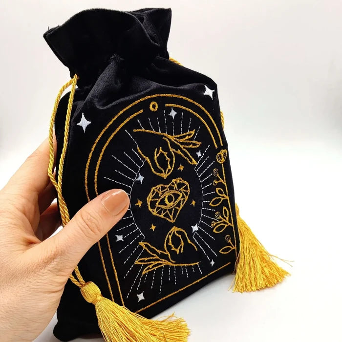 Black Drawstring Pouch