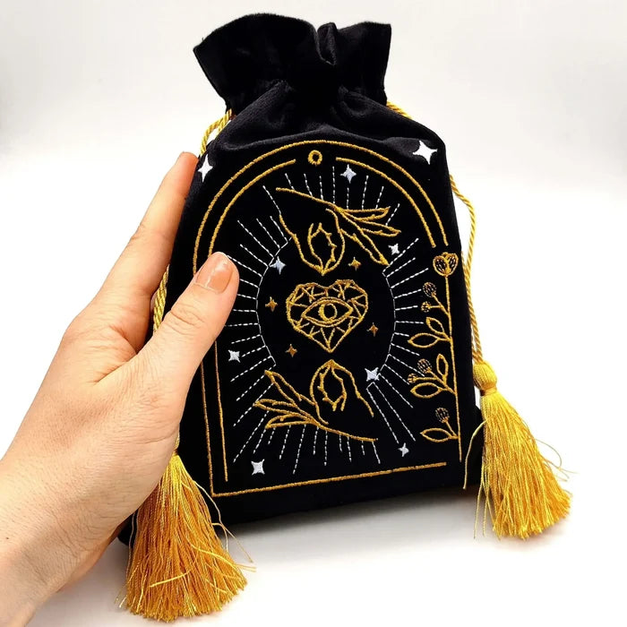 Black Drawstring Pouch