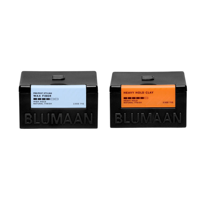 Blumaan Thick Hair Control System Clays BluMaan