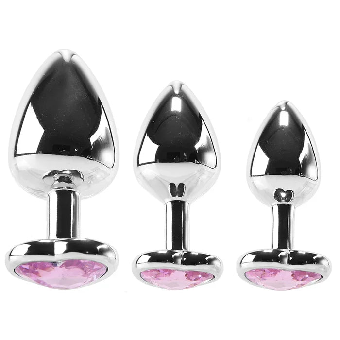 Booty Sparks Heart Gem Plug Set