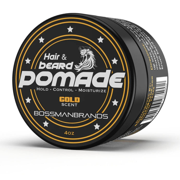 Bossman Hair & Beard Pomade (4oz) - Scent Options Beard Balms Bossman Gold