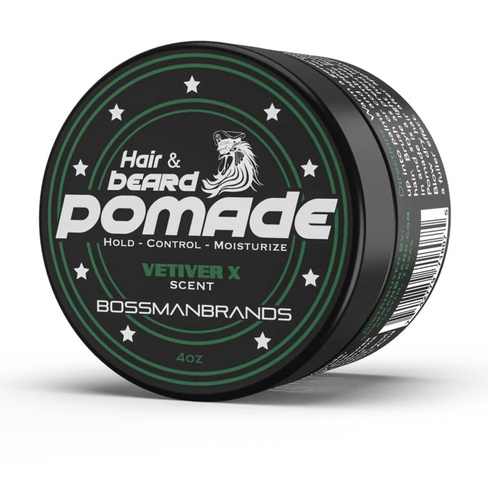 Bossman Hair & Beard Pomade (4oz) - Scent Options Beard Balms Bossman Vetiver