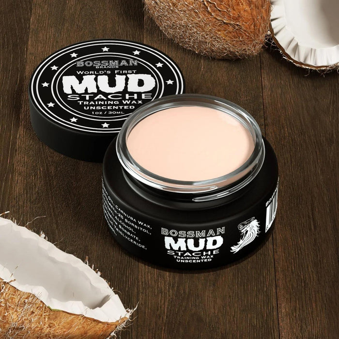 Bossman MUDstache® Mustache Training Wax (30ml) Moustache Waxes Bossman
