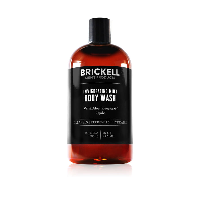 Brickell Invigorating Mint Body Wash (Options) Shower Gels & Washes Brickell