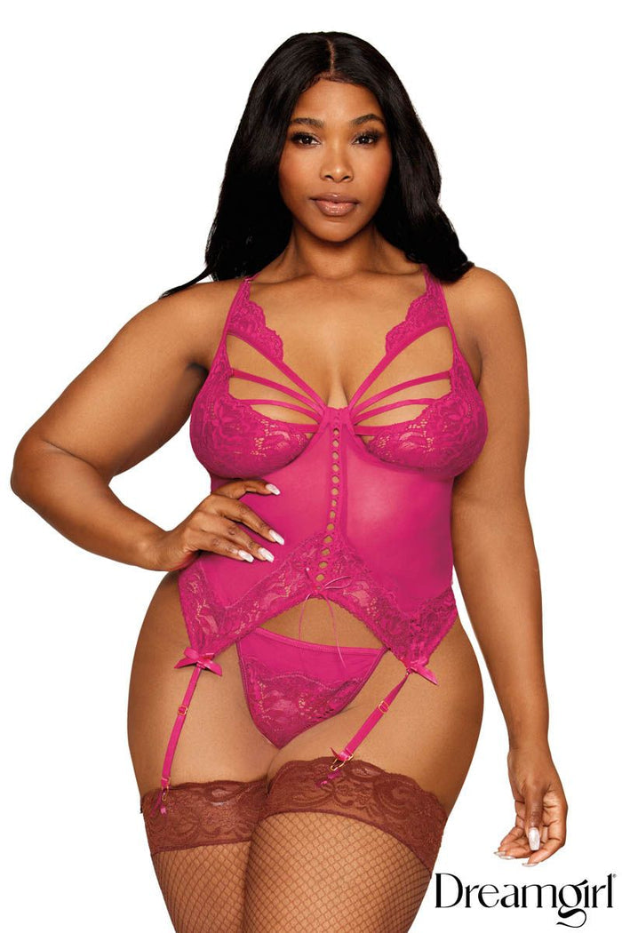 Butterfly Lace Bustier Set