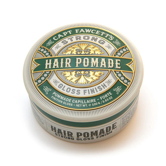 Captain Fawcett Strong Hold Pomade - Green (100g) Pomades Capt. Fawcett