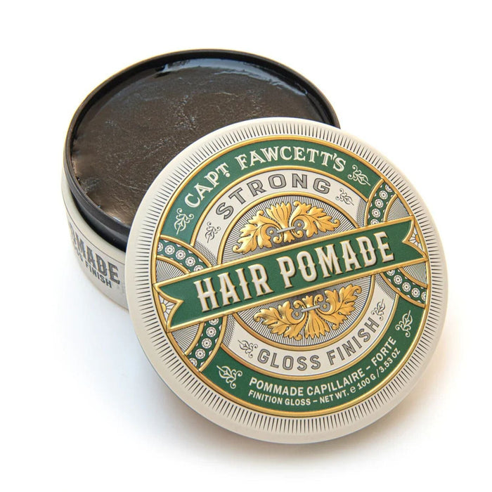 Captain Fawcett Strong Hold Pomade - Green (100g) Pomades Capt. Fawcett