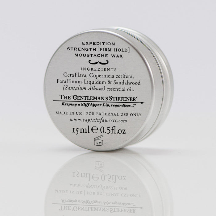 Captain Fawcett’s Expedition Strength Moustache Wax (15ml) Moustache Waxes Capt. Fawcett