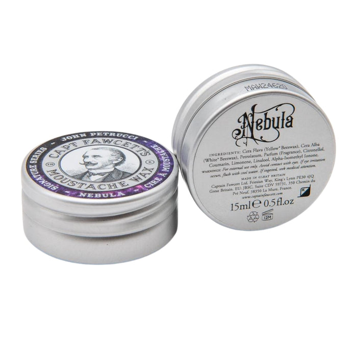Captain Fawcett's John Petrucci's Nebula Moustache Wax (15ml) Moustache Waxes Capt. Fawcett