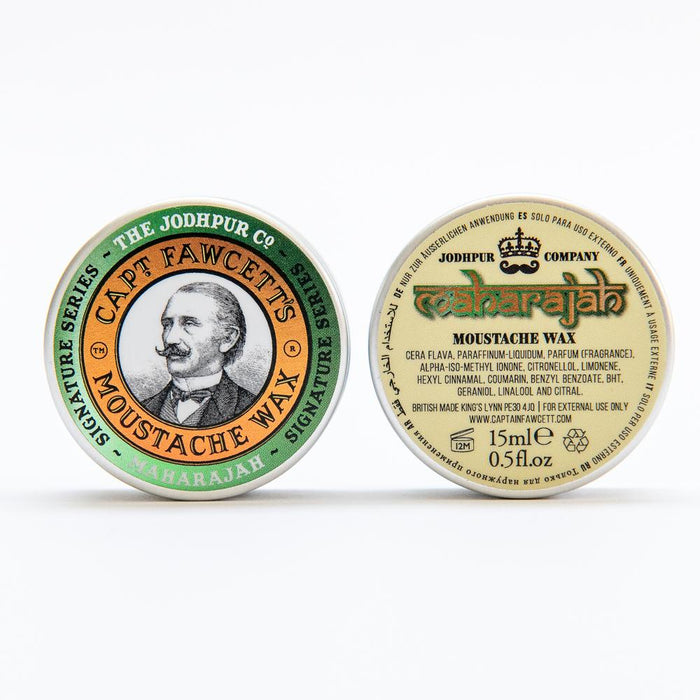 Captain Fawcett's Maharajah Moustache Wax (15ml) Moustache Waxes Capt. Fawcett