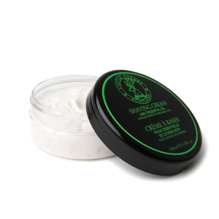 Castle Forbes Lime Essential Oil Shaving Cream (200ml) Shaving Creams Castle Forbes
