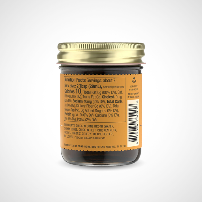 Nutritional Information for Chicken Demi-Glace from Fond Regenerative
