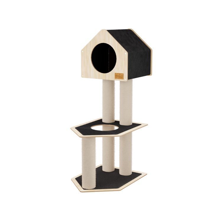Condo Hideout - 2-Level Deluxe Cat Tree