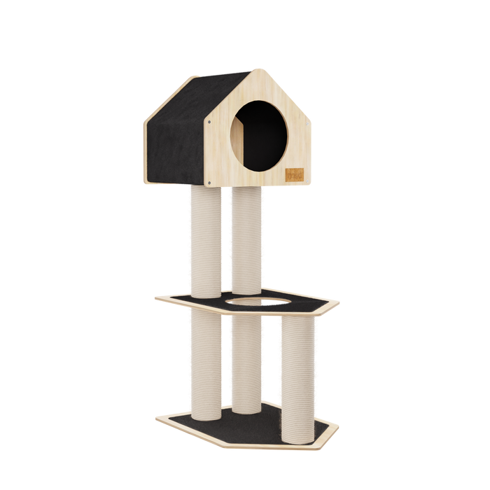 Condo Hideout - 2-Level Deluxe Cat Tree