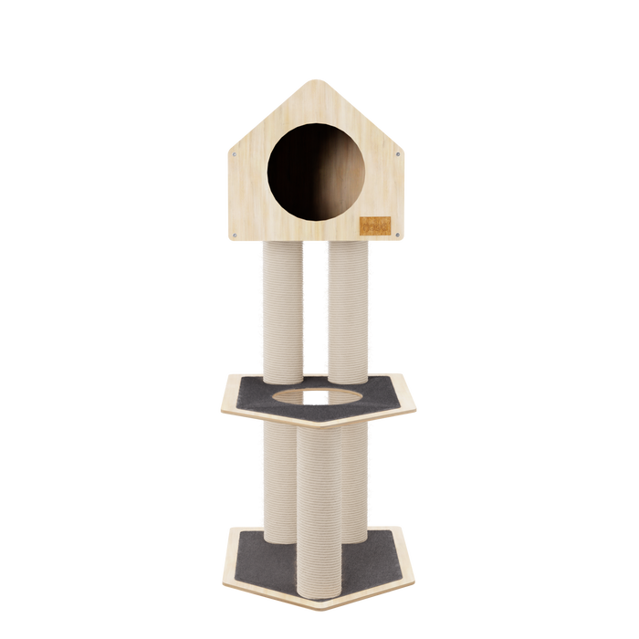 Condo Hideout - 2-Level Deluxe Cat Tree