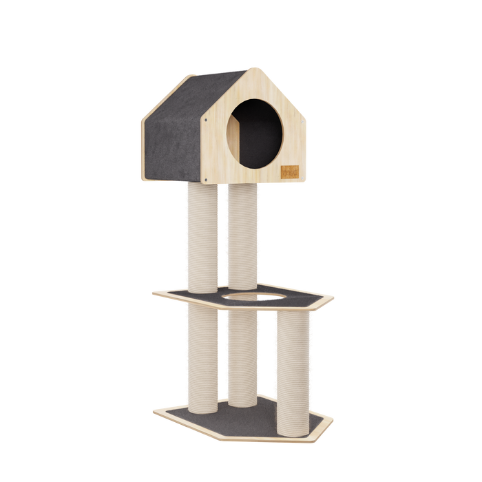Condo Hideout - 2-Level Deluxe Cat Tree