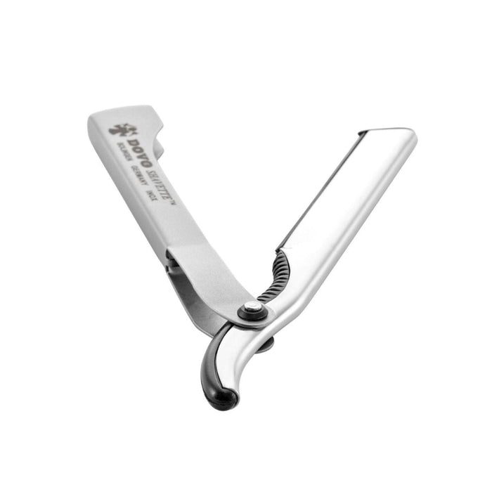 Dovo Shavette, Polished Stainless Steel with Satin Stainless Steel Handle Shavettes & Straight Razors Dovo