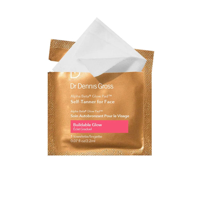 Dr. Dennis Gross Skincare Alpha Beta Glow Pad Self Tanner for Face (20 towelettes) Self Tanners Dr. Dennis Gross