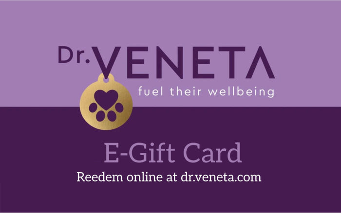 Dr Veneta e-gift card for online pet wellbeing products