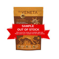 Dr. Veneta pet food package with a 'Sample Out of Stock' banner on a white background