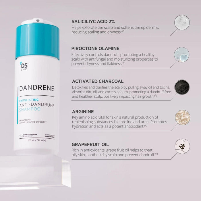 DS Laboratories Dandrene Exfoliating Anti-Dandruff Shampoo (205ml) Shampoos DS Laboratories