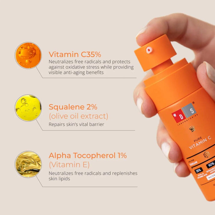 DS Laboratories Pure Vitamin C 35% Booster (30ml) Serums DS Laboratories