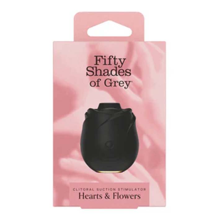 Fifty Shades of Grey Black Rose Silicone Clitoral Suction Stimulator 2.0