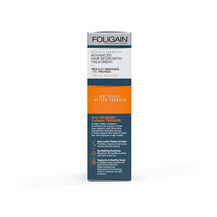 Foligain Advanced Hair Regrowth Treatment For Men with 5% Minoxidil & 5% Trioxidil (59ml) Hair Loss Treatments Foligain
