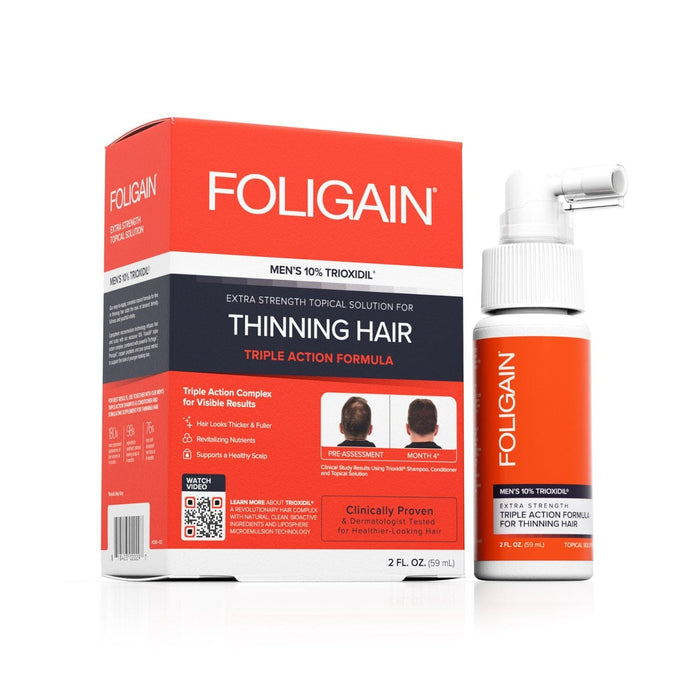 Foligain Men's Intensive Treatment for Thinning Hair with 10% Trioxidil (59ml) Hair Loss Treatments Foligain