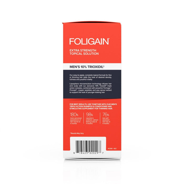 Foligain Men's Intensive Treatment for Thinning Hair with 10% Trioxidil (59ml) Hair Loss Treatments Foligain