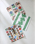 Geometry Dishcloth: Festive Folk