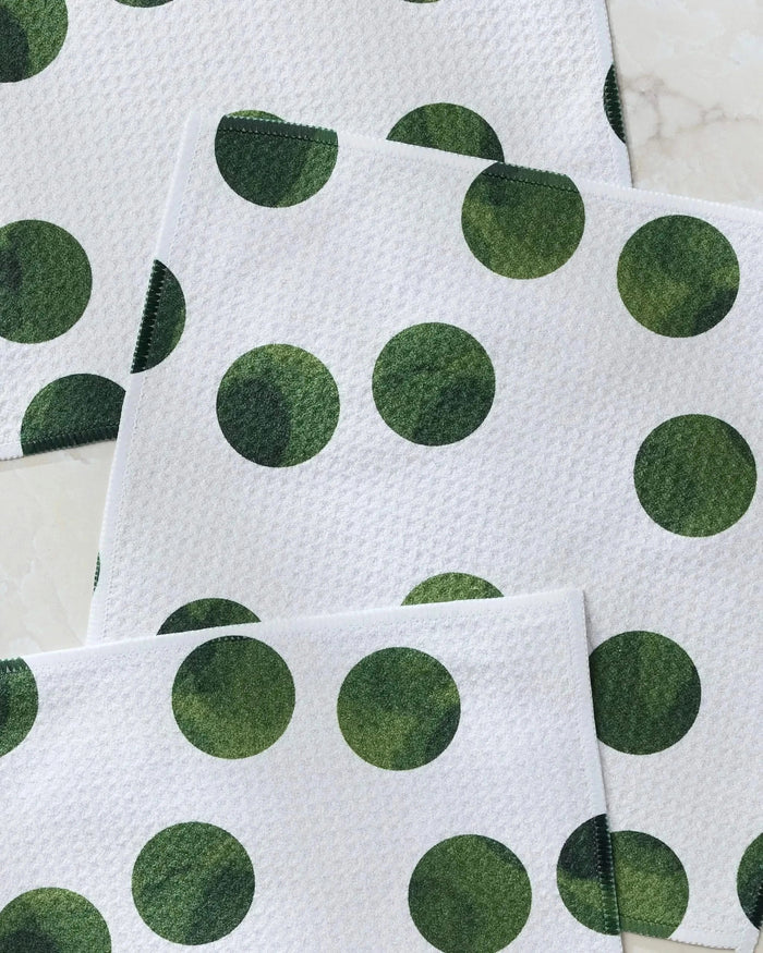 Geometry Dishcloth: Grass Polka