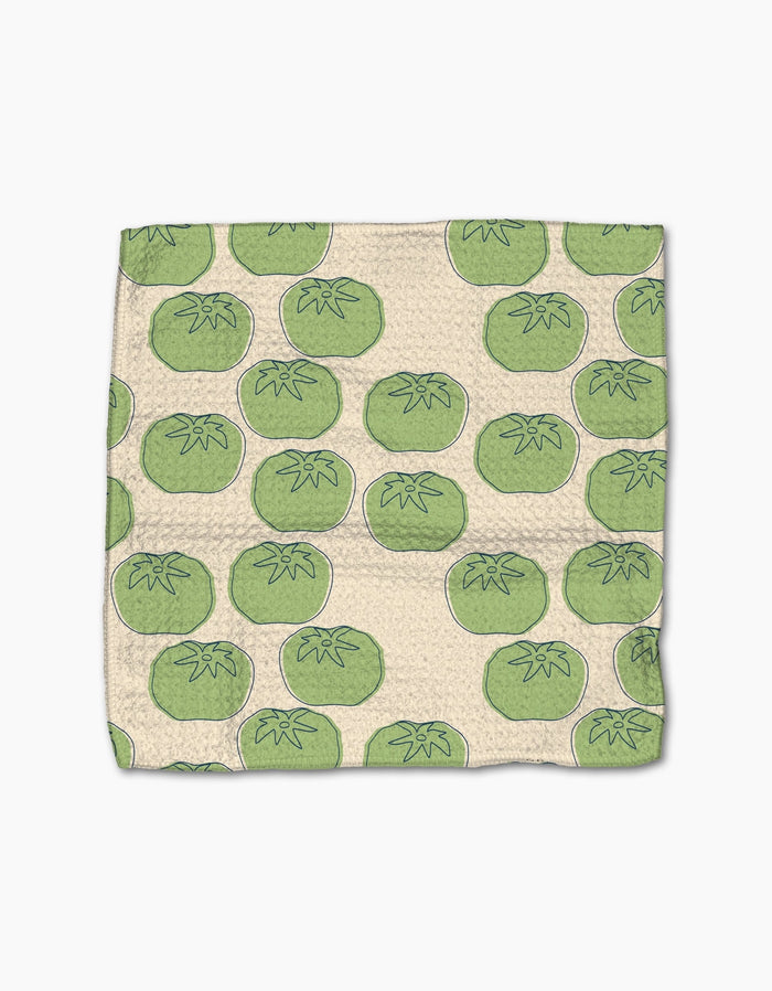 Geometry Dishcloth: Green Tomatoes