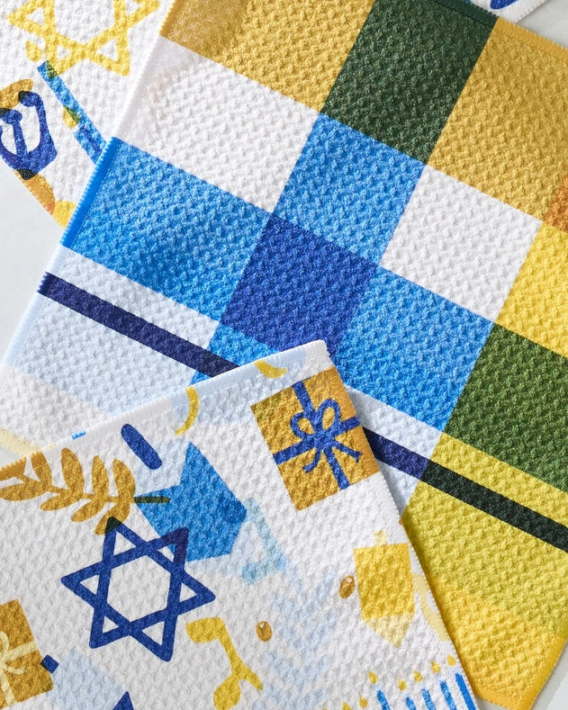 Geometry Dishcloth: Hanukkah is Here