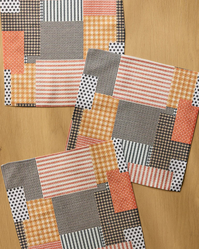 Geometry Dishcloth: Patch and Pumpkin