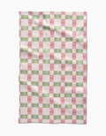 Geometry Kitchen Tea Towel: Be Merry Plaid