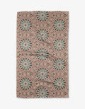 Geometry Kitchen Tea Towel: Blue Aster Foxtrot