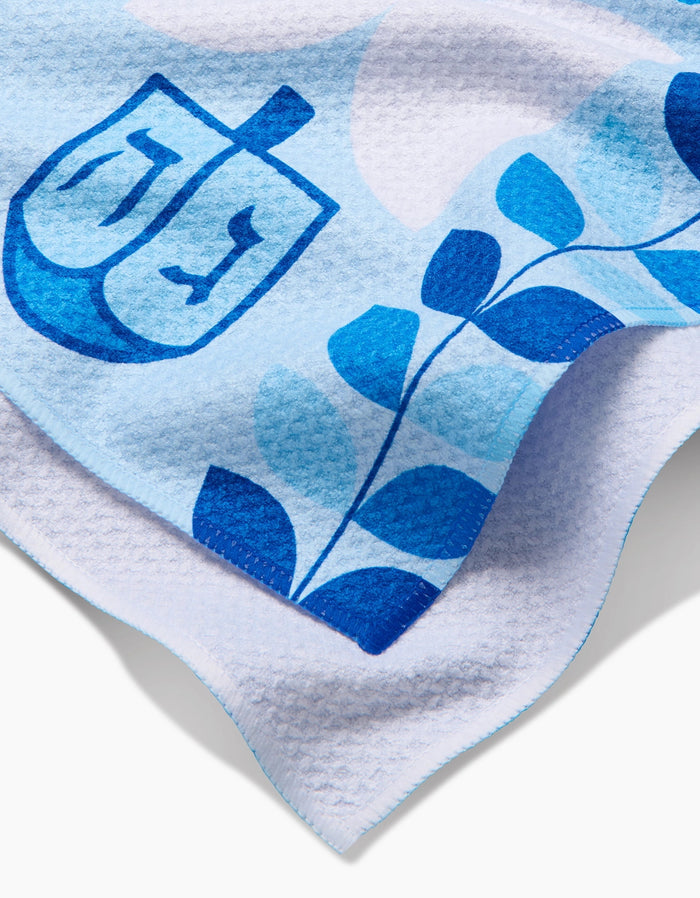 Geometry Kitchen Tea Towel: Blue Traditions